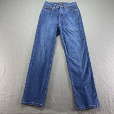Jag Jeans Womens 6 Blue High Rise Stretch Straight Western Cowgirl