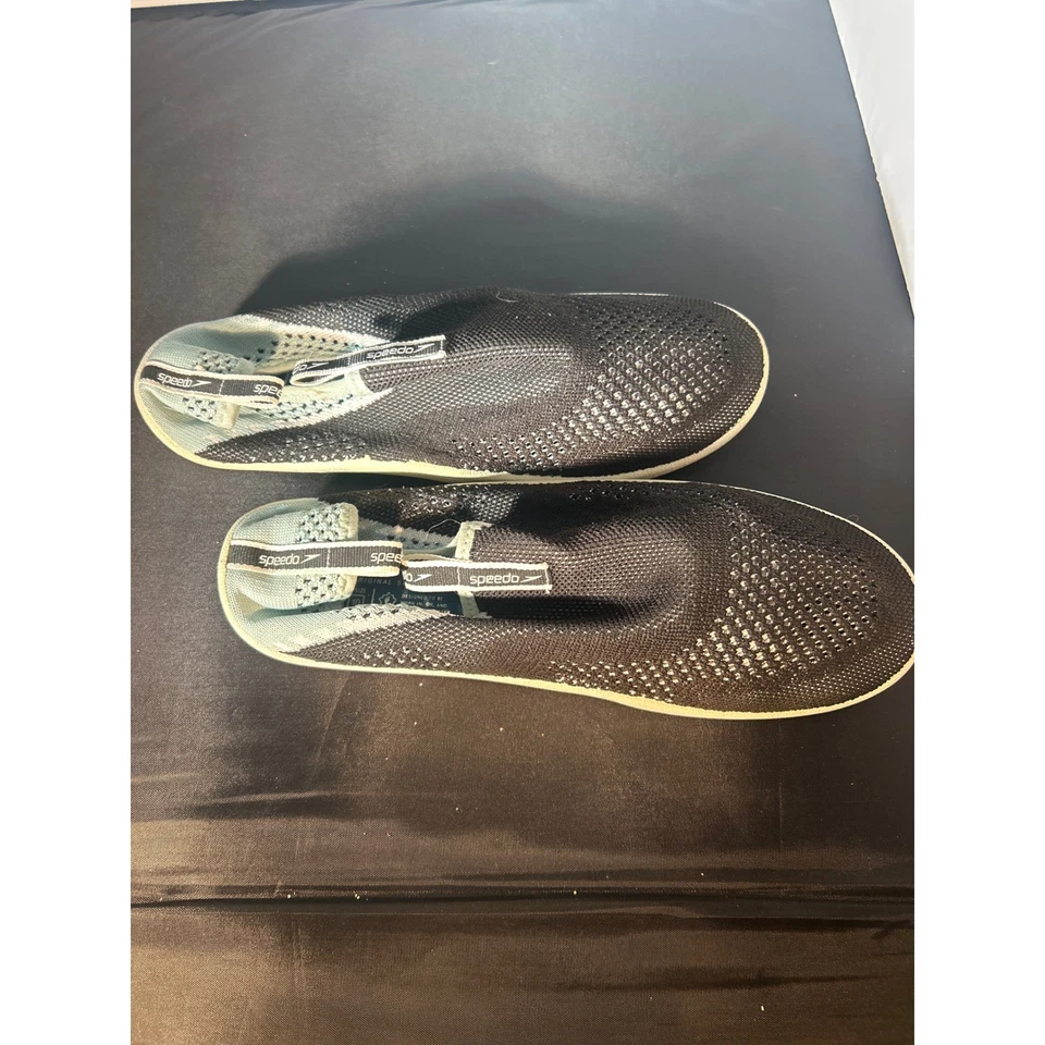 Sapatos aquáticos femininos Speedo tamanho G (9-10) preto praia aquática piscina natação surf - Imagem 3 de 4