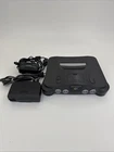 Vintage Nintendo N64 NUS-001 USA Console W/power Supply & RFU Adapter Parts Only