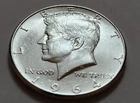 AU BU 1964 John F Kennedy Half Dollar 90% Silver 50c (X44)