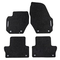 Velours FußMatten FüR Volvo XC60 I 2008-2014 Pre-Fl Autoteppich Schwarz 4 Tlg
