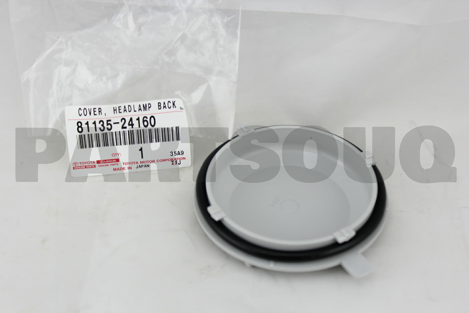 8113524160 Genuine Toyota COVER, HEADLAMP BACK, NO.1 81135-24160 
