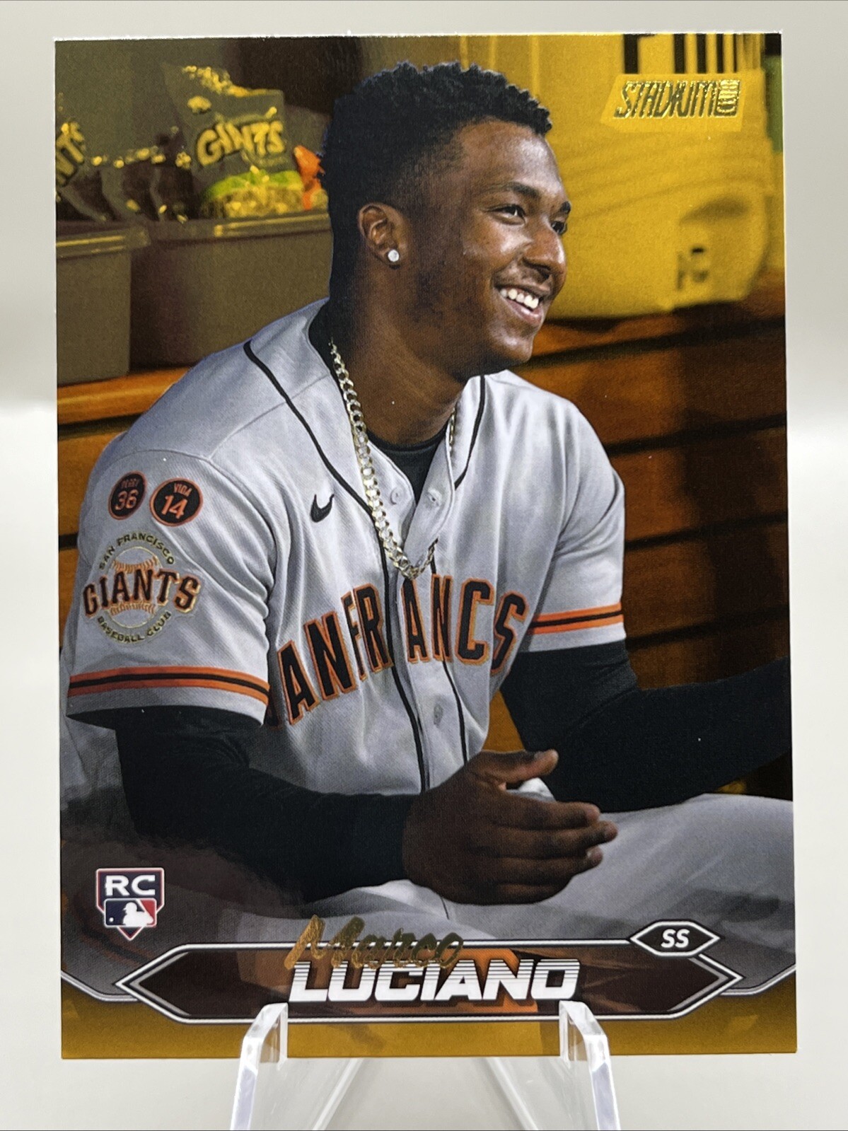 2024 Topps Stadium Club Marco Luciano Gold Foil #224