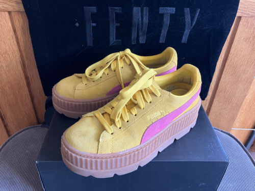 Puma Fenty by Rihanna Cleated Creeper Gr. 37,5 UK 4,5 US 7 gelb Plateau Sneaker