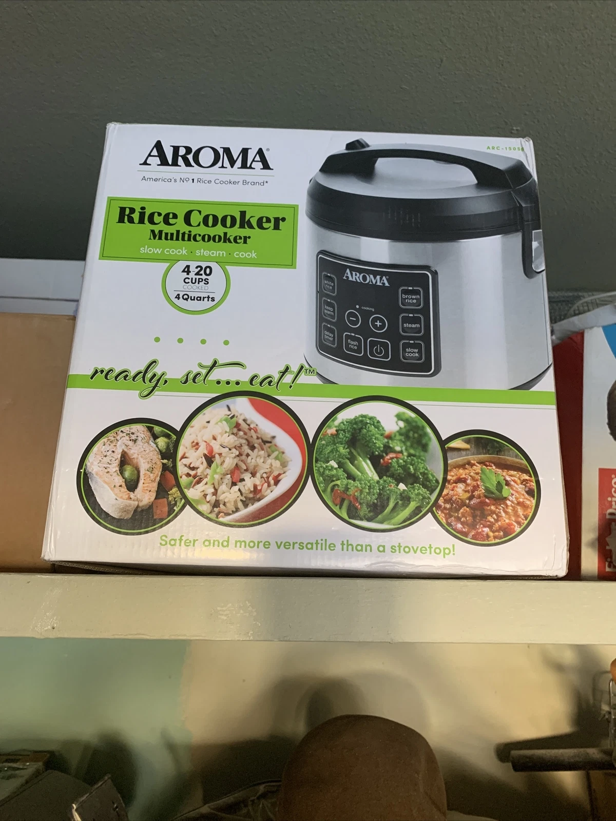 Aroma Housewares ARC-954SBD Rice Cooker, 4-Cup Uncooked 2.5 Quart, Professional