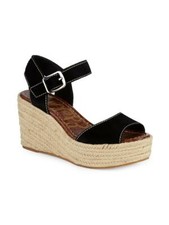 Sam Edelman Dimitree Slip-On Black Suede Espadrilles Wedges Size 8.5 MSPR: 120