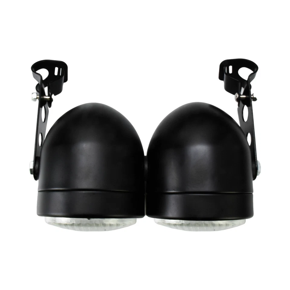 Motorcycle Dual Sport Twin Headlight Head Lamp w/Mount Bracket Fit For Harley - Image 4 of 4