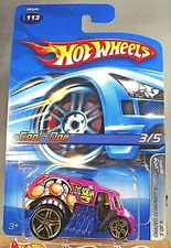 2005 Hot Wheels #113 Crazed Clowns 3/5 COOL-ONE Magenta w/Gold Pr5 Spoke Wheels