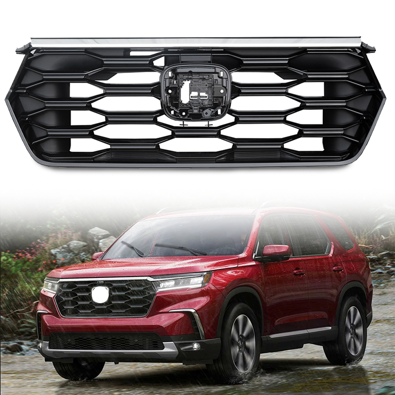 Honda Pilot OEM Grille Center Matte Black - 71113TG7A50 - Partify
