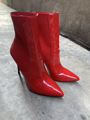 red booties steve madden