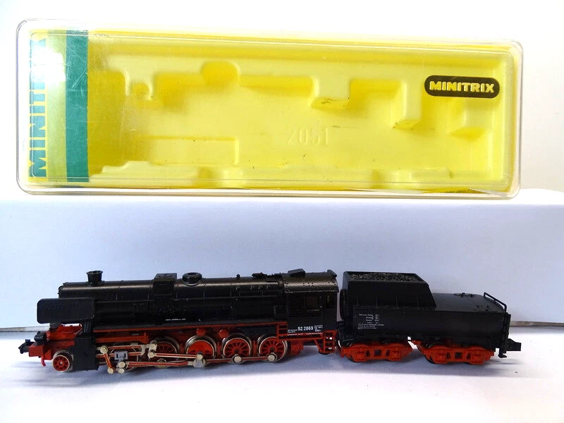 Minitrix N 12051 Dampflok BR52 2869 DB Neuwertig Licht fährt sehr gut OVP-Lok 11
