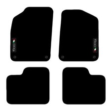 Tailored Carpet Car Floor Mats For Fiat 500 2012+ Onwards logo 4 Clips.....
