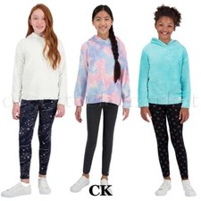 NEW GIRLS CALVIN KLEIN YOUTH 2 PIECE SET PLUSH TOP  LEGGING CK SET VARIETY