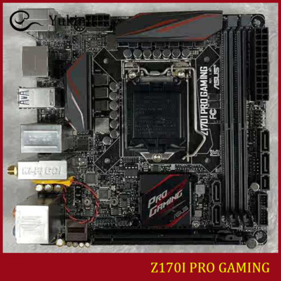 FOR ASUS Z170I PRO GAMING LGA 1151 DDR4*2 32GB Mini-ITX Motherboard Test OK