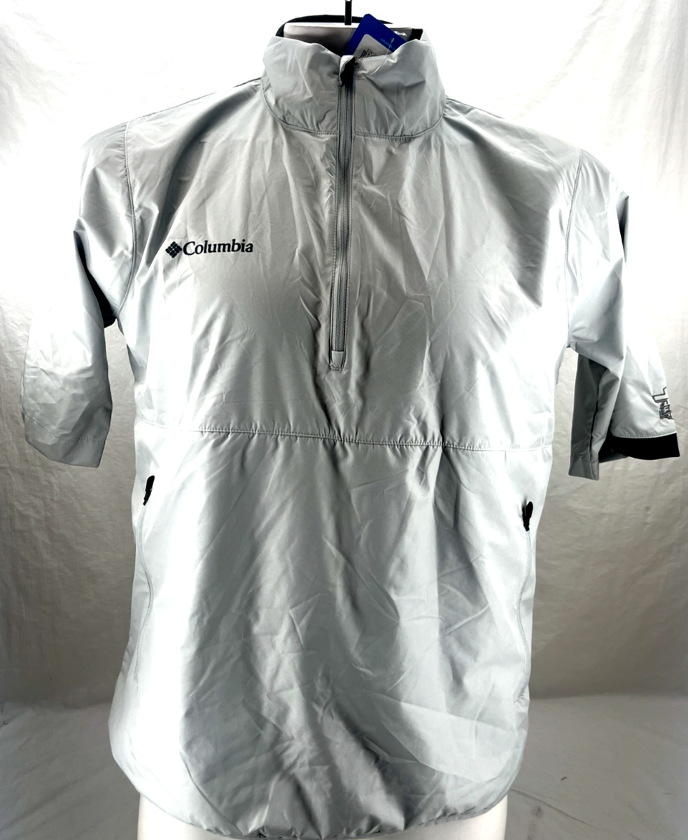 NEW Columbia Big Shot 1/4 Zip Grey Short Sleeve Golf NEW Columbia Big Shot 1/4 Zip Grey Short Sleeve Golf