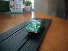 Vintage Aurora T-Jet Green Mangusta #1400 with New Tires