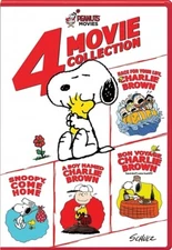 PEANUTS 4 MOVIE COLLECTION DVD Race Bon Voyage Boy Named Brown Snoopy Come Home
