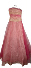 Vintage DE LARU Collection Formal Prom Or Wedding Gown Sz5/6 Pink