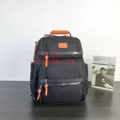 NEW TUMI ALPHA3 Brief Pack 2603578 Black Orange Men's NEW TUMI ALPHA3 Brief Pack 2603578 Black Orange Men's