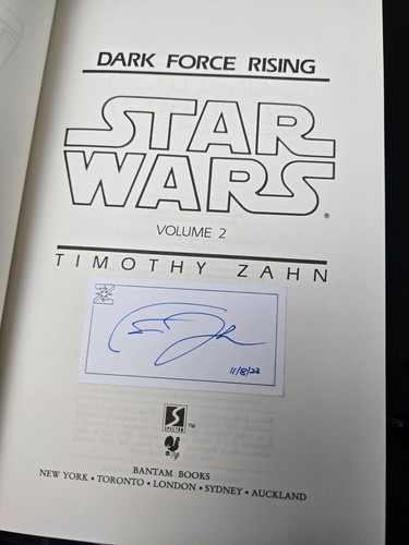 Star Wars Heir To The Empire Trilogy ALL SIGNED by Timothy Zahn HC 1st/1st LOT! - Picture 9 of 13