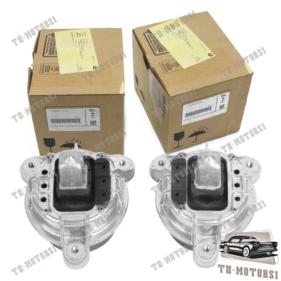 2 PIEZAS MONTAJE MOTOR DELANTERO L&R PARA BMW 740i 2010-2012, 740Li 3.0L GAS Foto 3 de 4