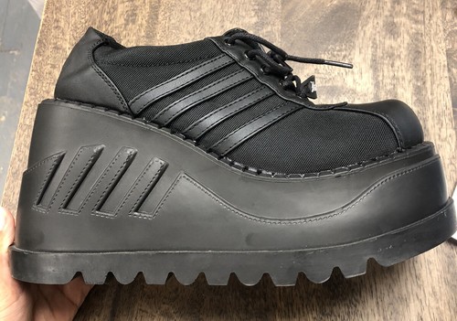 Demonia Platform Sneaker Boots Black No Size - Picture 15 of 24