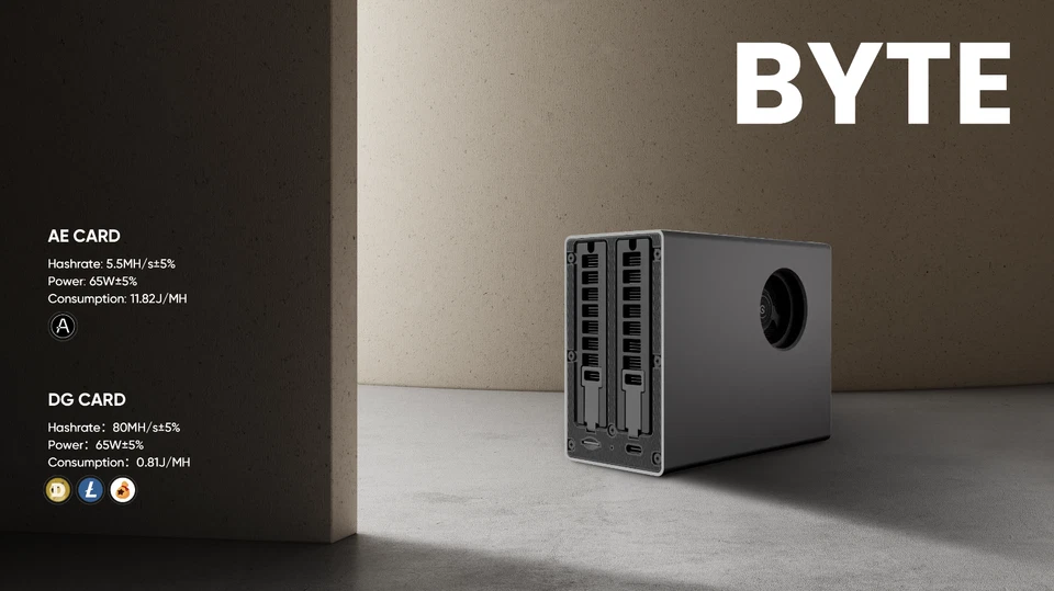 Шахтер 65Mh/s 45 Вт домашний шахтер в наличии Goldshell BYTE - Изображение 3 из 4