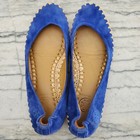 Tory Burch Women's Blue Suede Holliday Ballet Espadrilles Size 5 — photo 3