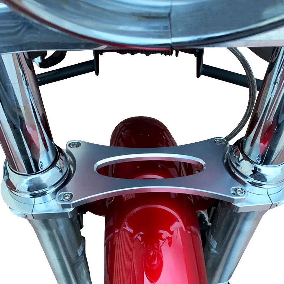 Soporte de horquilla estabilizador delantero de 49 mm apto para Harley Dyna Fat Bob FXDF Foto 3 de 4