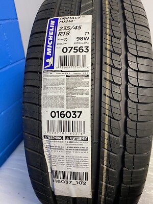1) NEW Michelin Primacy MXM4 All Season T1 Acoustic Tire 235/45R18
