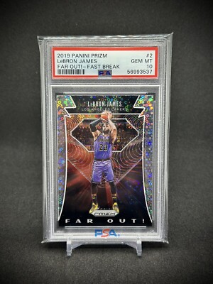 Lebron James 2019 Panini Prizm Far Out Prizm SP PSA 10 Los Angeles Lakers | eBay