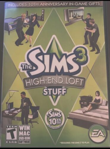 THE SIMS 3  HIGH END LOFT STUFF Game SIM PC MAC DVD-ROM WIN Expansion Pack - Picture 1 of 7