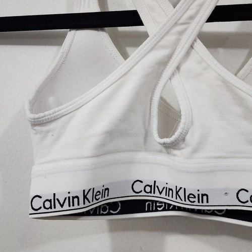 Calvin Klein Womens Modern Cotton Padded Bralette Bra White Size XS - Picture 24 of 24