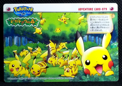 Pikachu forest Pokemon Adventure Card 079 Pokepark 2005 Pikachu forest Pokemon Adventure Card 079 Pokepark 2005