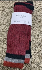 Goodfellow & Co. Men's Red Boot Socks. 2 Pack. Shoe Size: 7-12. 