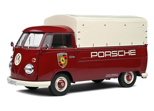 Volkswagen VW T1 Pick Up Modellino Auto Porsche 1:18 Solido