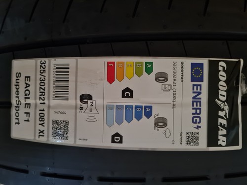 2x Sommerreifen GOODYEAR EAGLE F1 SUPERSPORT RS FP N 325/30 R21 108 Y DOT 0923 - Bild 2 von 3