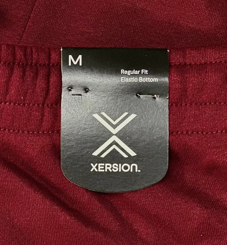 Xersion Men's Jogger Pants Burgundy Quick Dry Cotton Fleece Moisture XL C1031 - Picture 2 of 5
