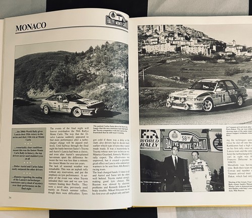 FIRMADO 1990-1991 PIRELLI WORLD RALLYING 13 ANUARIO LIBRO ANUAL WRC HOLMES - Imagen 5 de 9