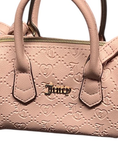 JUICY COUTURE MINI VALENTINE DUSTY BLUSH PINK SHOULDER BAG ADJ STRAP NEW NO TAGS - Picture 2 of 10