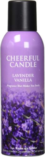 NEW - Cheerful AEROSOL Room Spray *LAVENDER VANILLA* 7 fl oz Strong Scent Throw