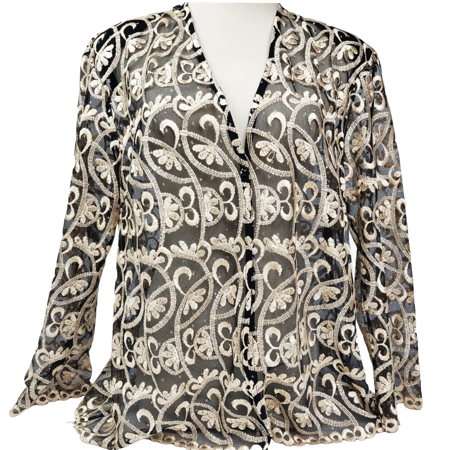 Ropa Vintage 1980s de malla para De mujer