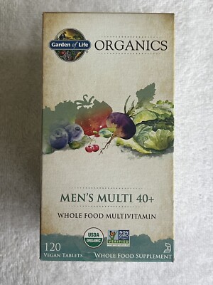 Garden of Life ORGANICS MEN'S MULTI 40+ WHOLE FOOD MULTIVITAMIN (120 Tablets)