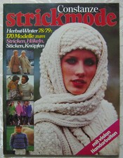 CONSTANZE Strickmode  1978/79 Vintage Anleitungen Heft 32 170 Modelle