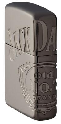 Zippo Armor Lighter With Engraved Wrap Around Jack Daniel's Logo