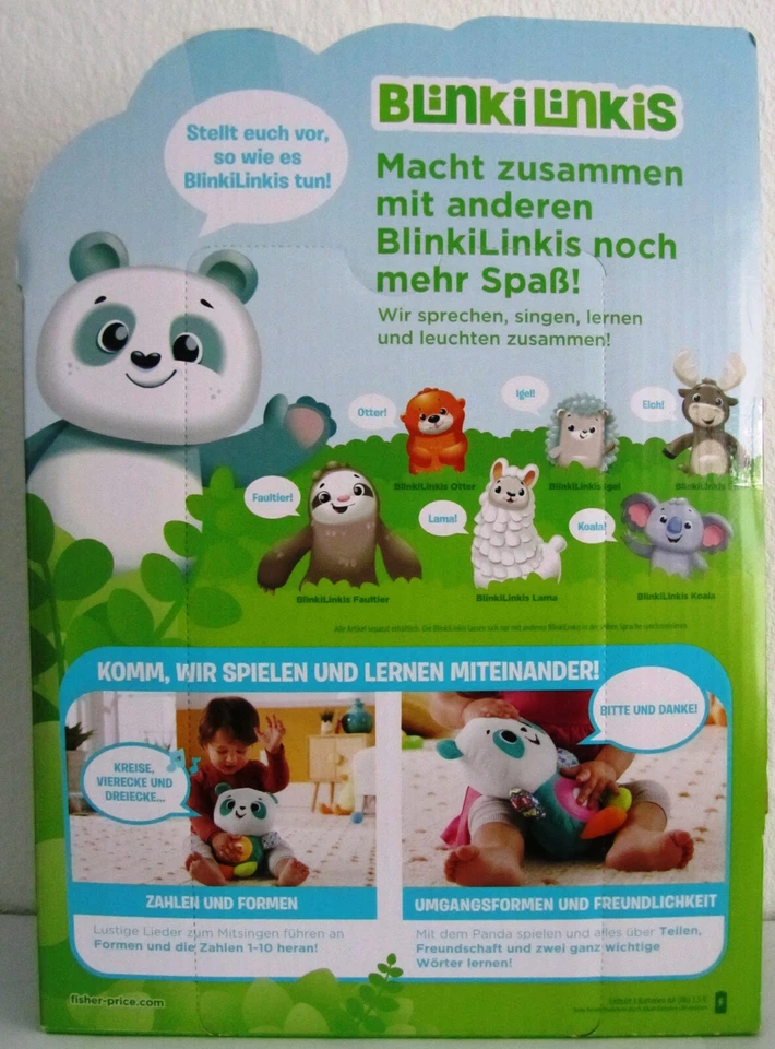 Mattel Fisher Price GRG82 BlinkiLinkis Panda - Plüsch - interaktives Spielzeug - Bild 2 von 4