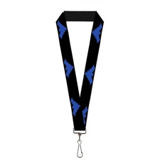 Buckle Down Lanyard-1.0"-Nightwing Logo Black/Blue One Size Multicolor