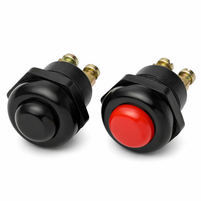 KFZ Hochstrom Drucktaster 12V 25A Startknopf Hupe Schalter Ø22 mm Rot Druckknopf