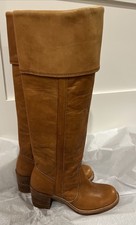 Frye Campus 8503 Brown Leather Boots Size 5B Black Label Vintage Excellent