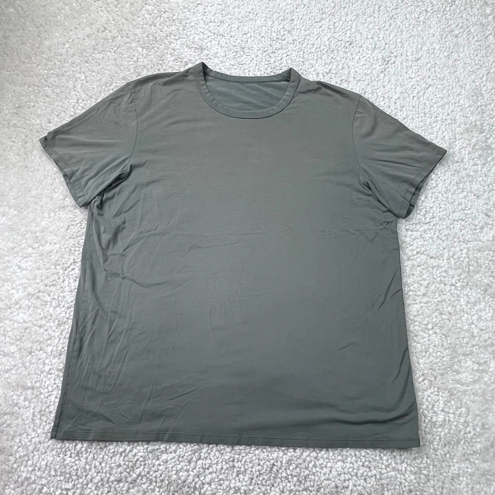 Lululemon T-Shirt Mens XL Green Performance Wicking Tee Active Gym